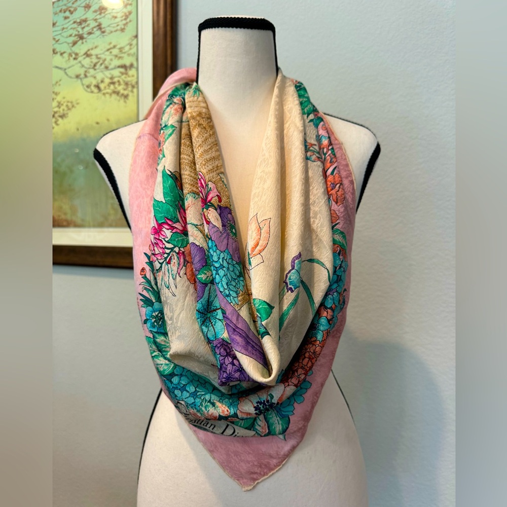 Authentic Dior silk scarf